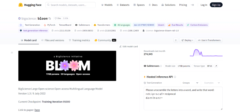 Нейросеть Bloom