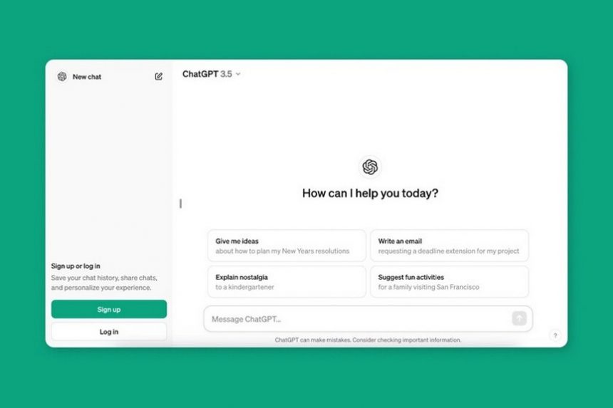 Теперь вы можете пользоваться веб-версией ChatGPT, не имея учетной записи