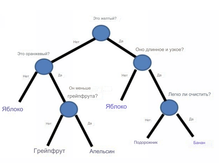 ИИ: Машинное обучение искусственного интеллекта - полное руководство для начинающих 13 Схема этого простого дерева решений