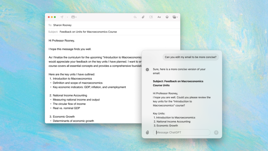 ChatGPT на Mac упрощает многозадачность благодаря режиму собеседника