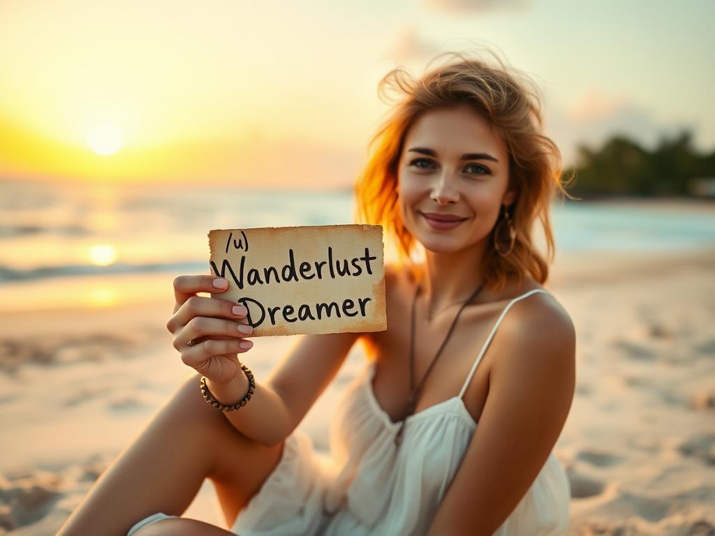 A bohemian-style female