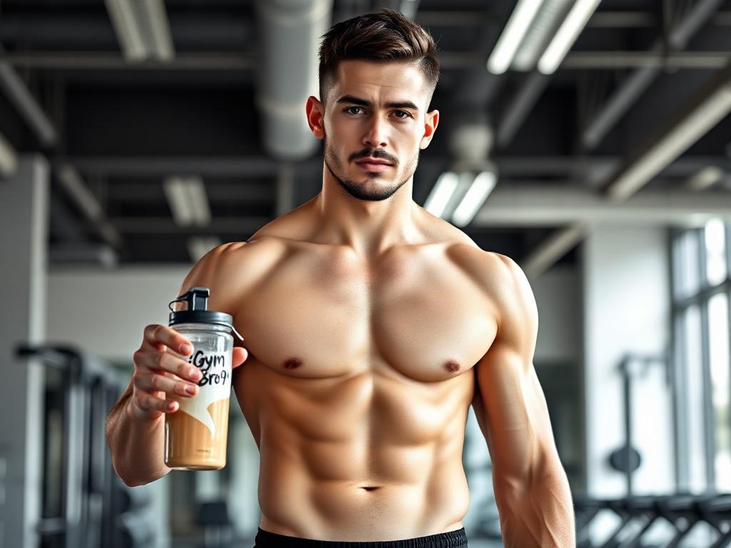 A fit male fitness influencer