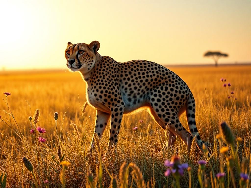 A majestic cheetah