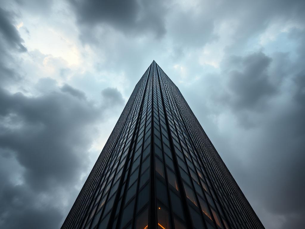 Worm eye view