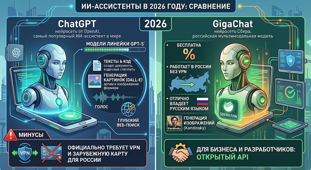 ChatGPT и GigaChat