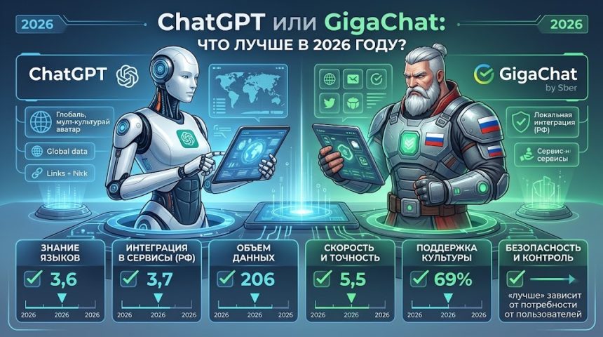 ChatGPT или GigaChat - что лучше в 2026 году