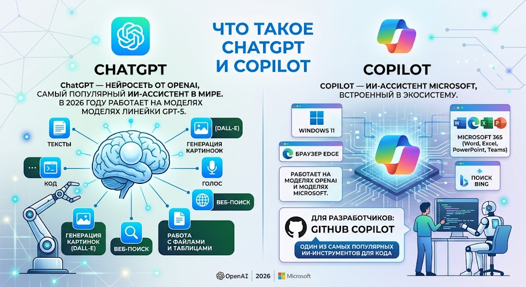 Что такое ChatGPT и Copilot