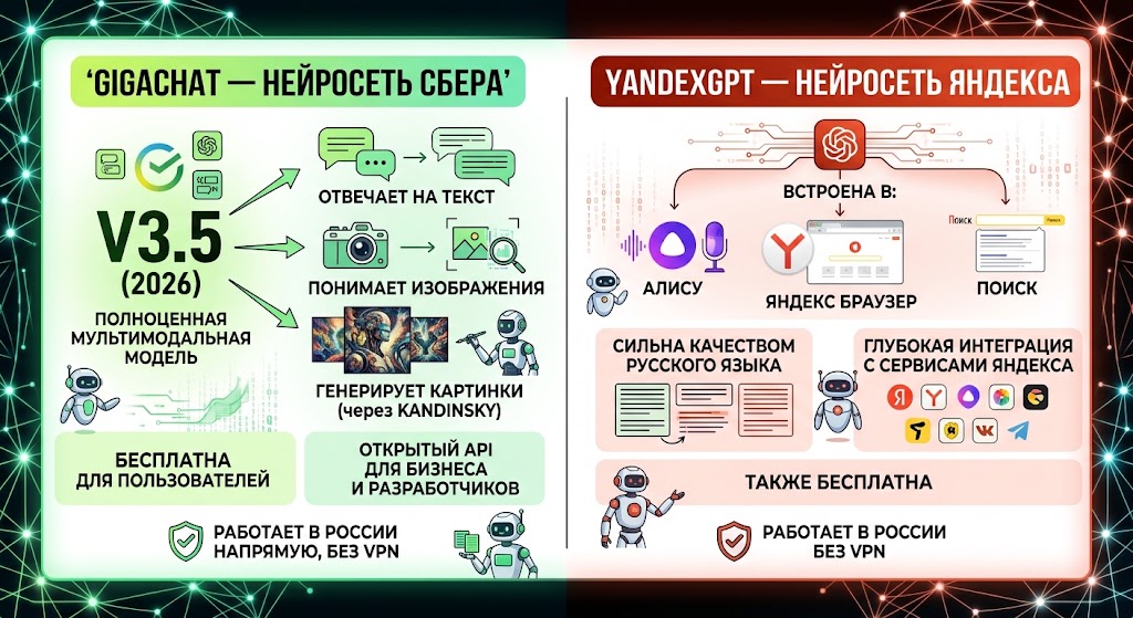 Что такое GigaChat и YandexGPT