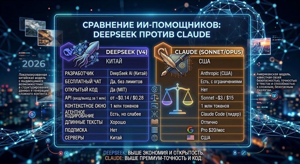 DeepSeek или Claude: что лучше в 2026 году 2 DeepSeek или Claude что лучше в 2026 году