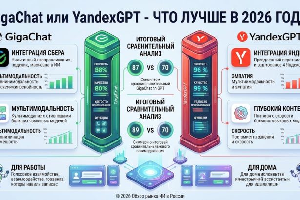 GigaChat или YandexGPT - что лучше в 2026 году