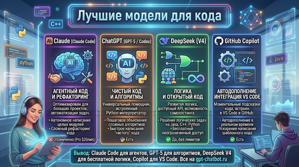 Лучшие модели для кода