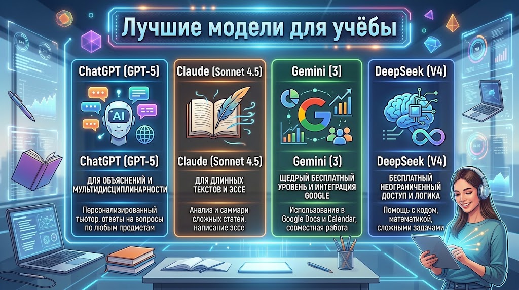 Лучшие модели для учёбы