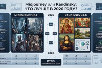Midjourney или Kandinsky - что лучше в 2026 году
