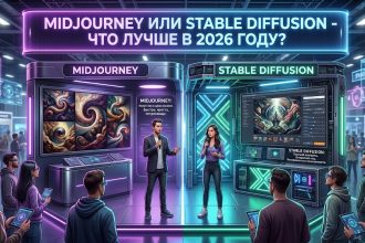Midjourney или Stable Diffusion - что лучше в 2026 году