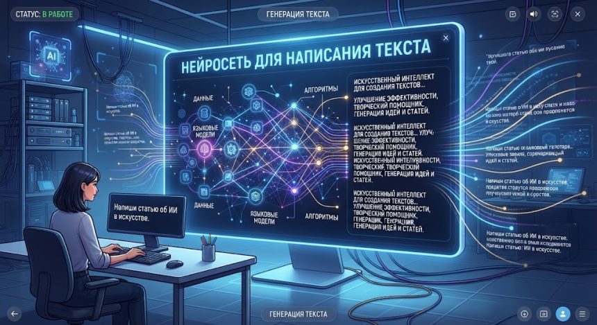 Нейросеть для написания текста
