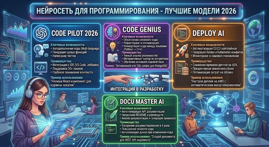 Нейросеть для программирования - лучшие модели 2026