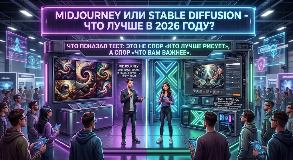 как мы сравнили Midjourney и Stable Diffusion