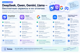 Аналоги ChatGPT - 12 бесплатных сервисов и их отличия