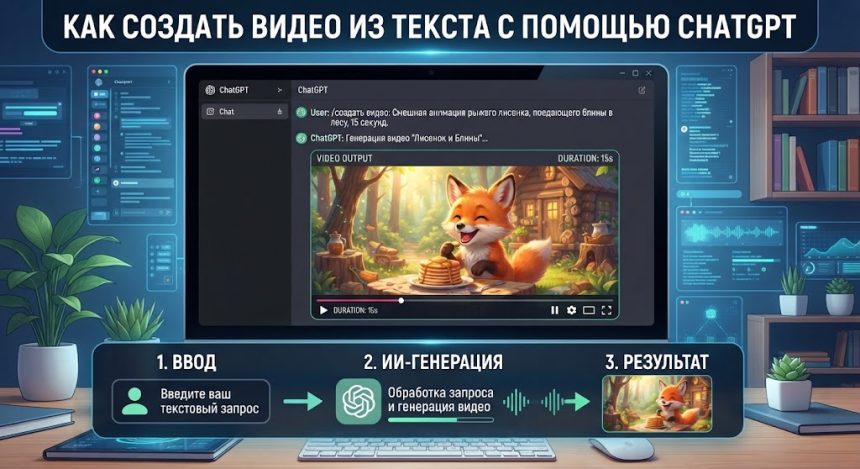 Чат ГПТ с видео - как создать видео из текста