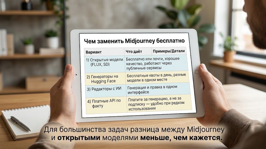 Чем заменить Midjourney бесплатно
