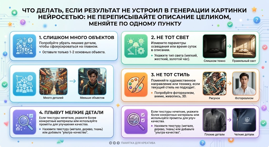 Что делать, если результат не устроил