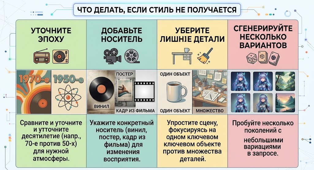 Что делать, если стиль не получается