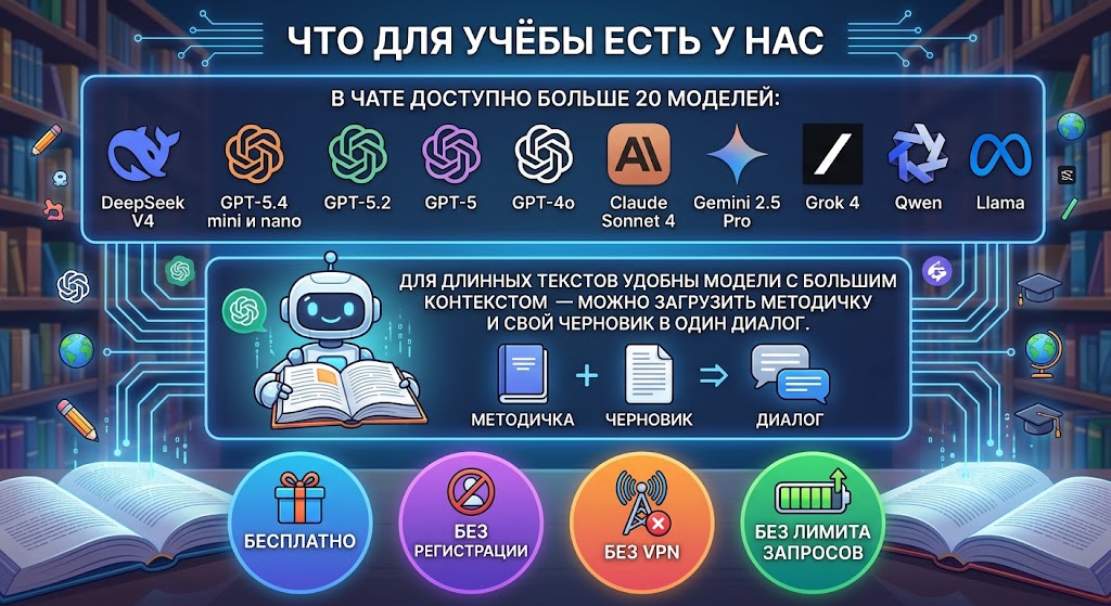 Что для учёбы есть у нас
