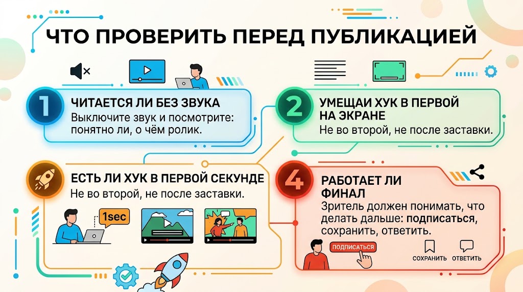 Что проверить перед публикацией