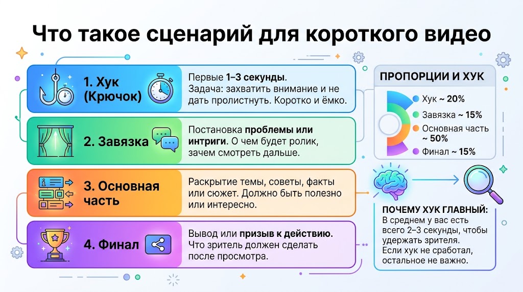 Что такое сценарий для короткого видео