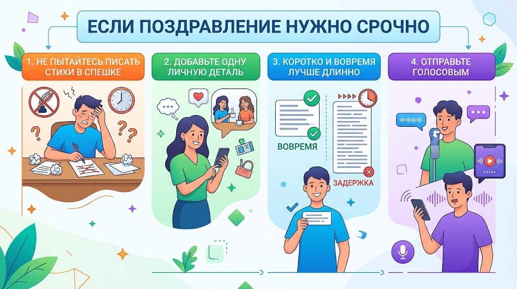 Нейросеть для поздравлений: как написать поздравление и тост 4 Если поздравление нужно срочно
