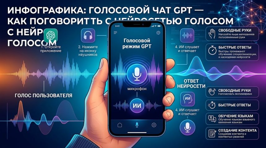 Голосовой чат GPT - как поговорить с нейросетью голосом