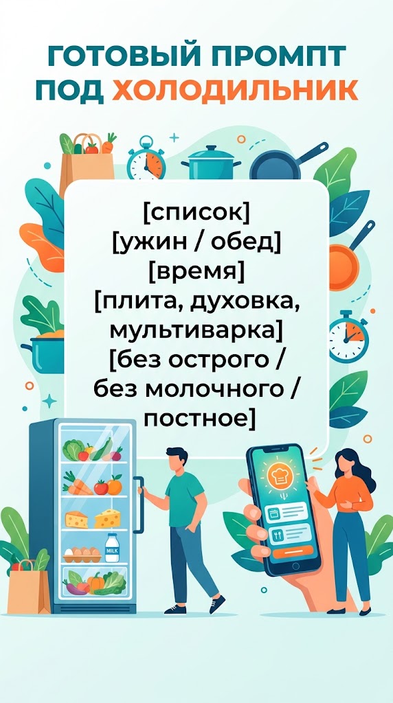 Готовый промпт под холодильник