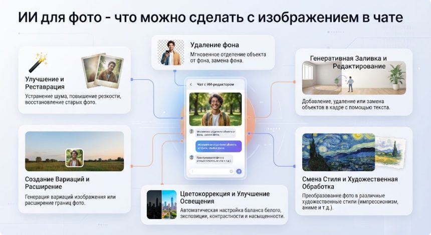 ИИ для фото - что можно сделать с изображением в чате