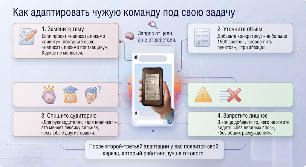 Как адаптировать чужую команду под свою задачу