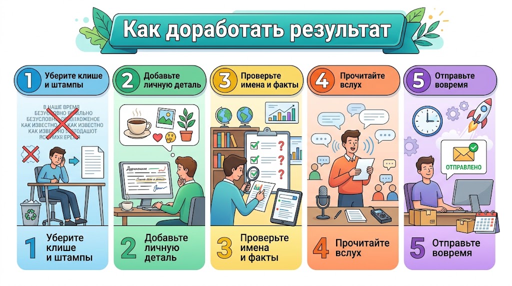 Нейросеть для поздравлений: как написать поздравление и тост 3 Как доработать результат