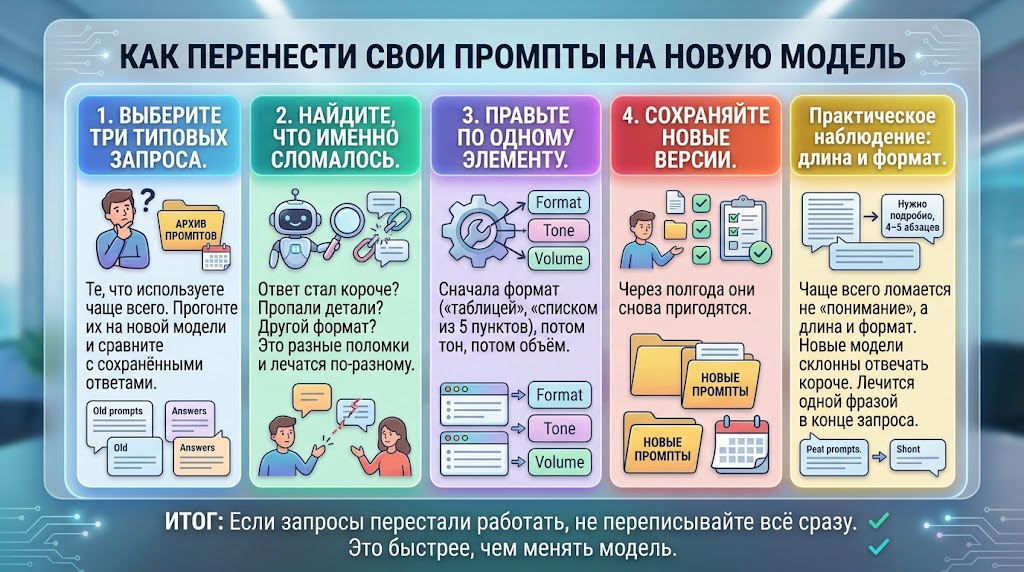 Старые версии нейросетей: где найти и зачем они нужны 3 Как перенести свои промпты на новую модель