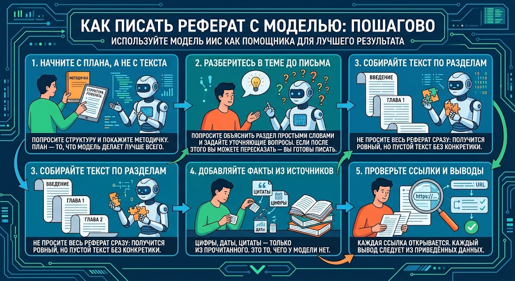 Как писать реферат с моделью