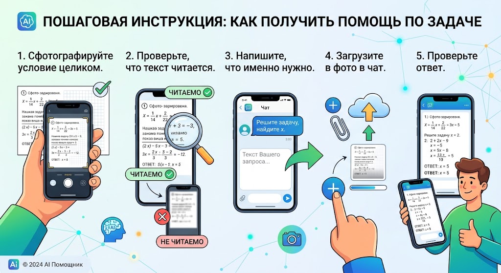 Как решить задачу по фото пошагово