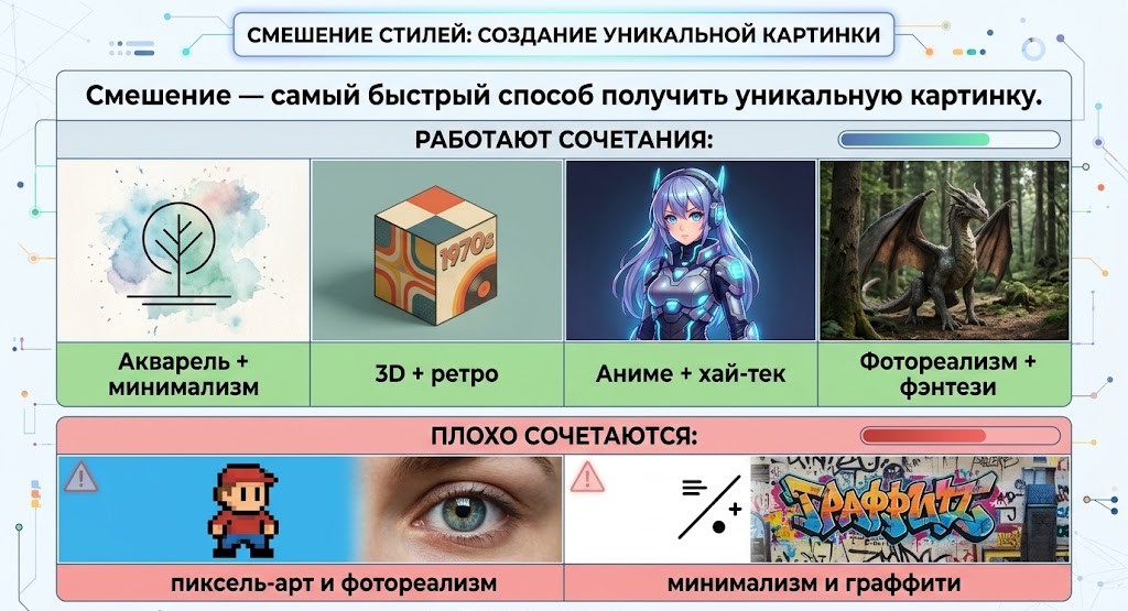Как смешивать стили