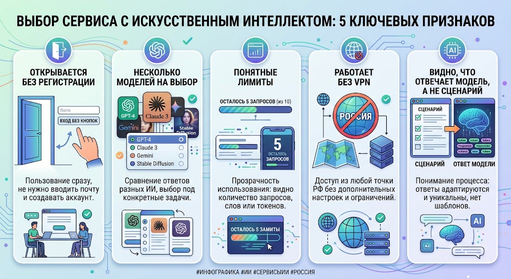Как выбрать сервис - пять признаков