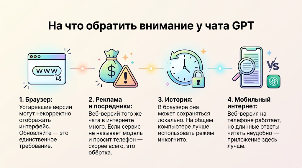 На что обратить внимание у чата GPT