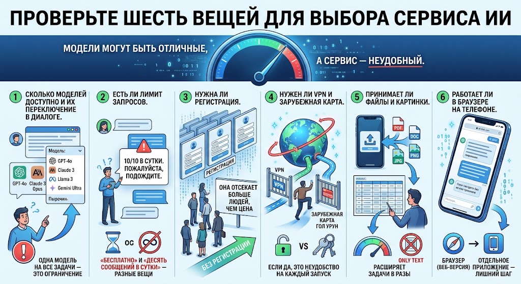 На что смотреть в самом сервисе