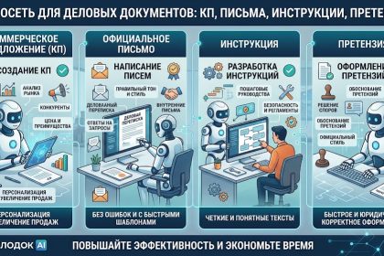 Нейросеть для деловых документов - КП, письма, инструкции, претензии
