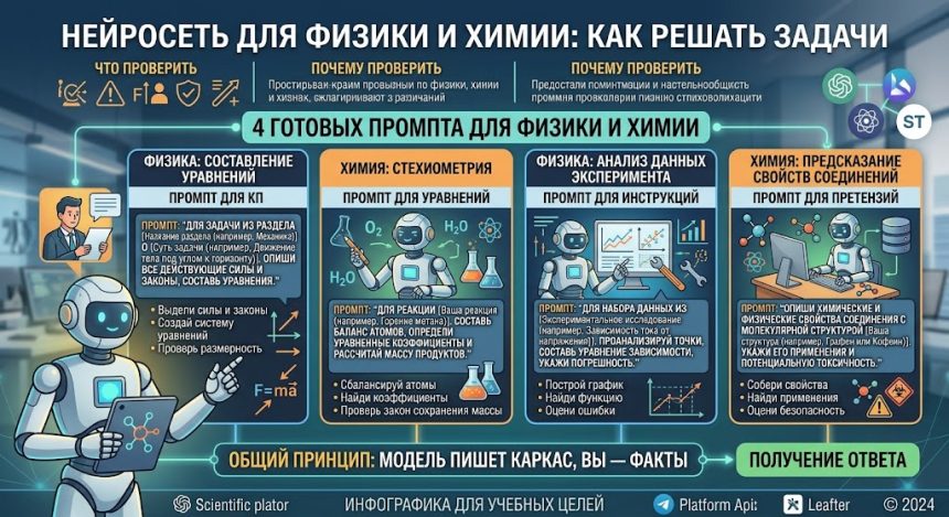 Нейросеть для физики и химии - как решать задачи