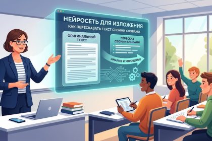 Нейросеть для изложения - как пересказать текст своими словами