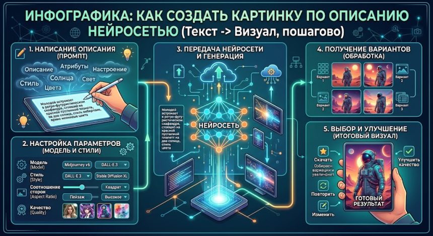Нейросеть для картинок - как создать изображение по описанию