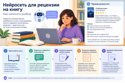 Нейросеть для рецензии на книгу - как написать разбор