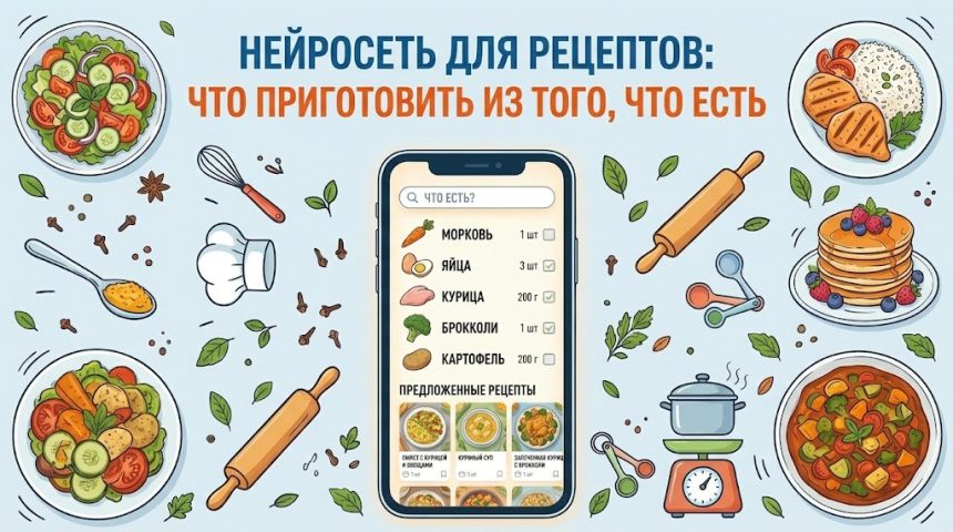 Нейросеть для рецептов - что приготовить из того, что есть