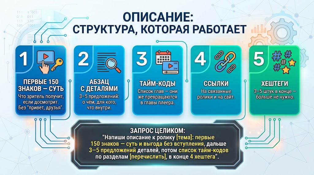 Описание - структура, которая работает