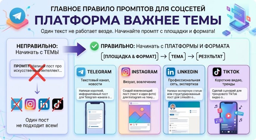 Промпты для соцсетей